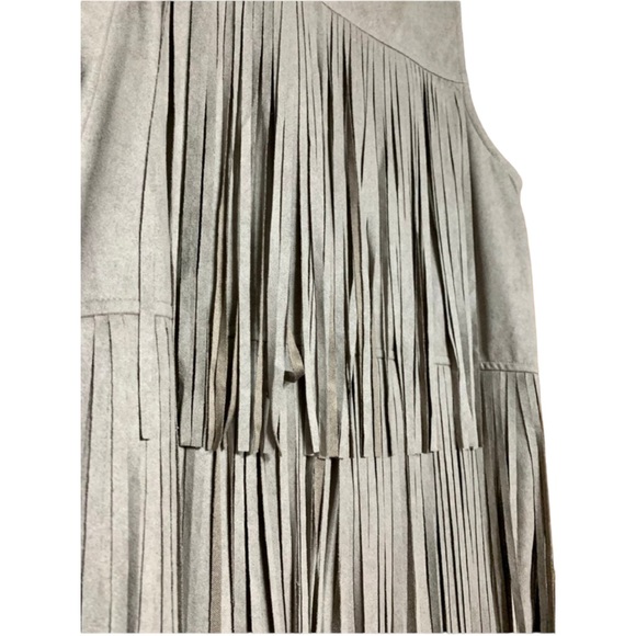 NWT KLd Signature Suede Fringe Dress - Picture 3 of 6